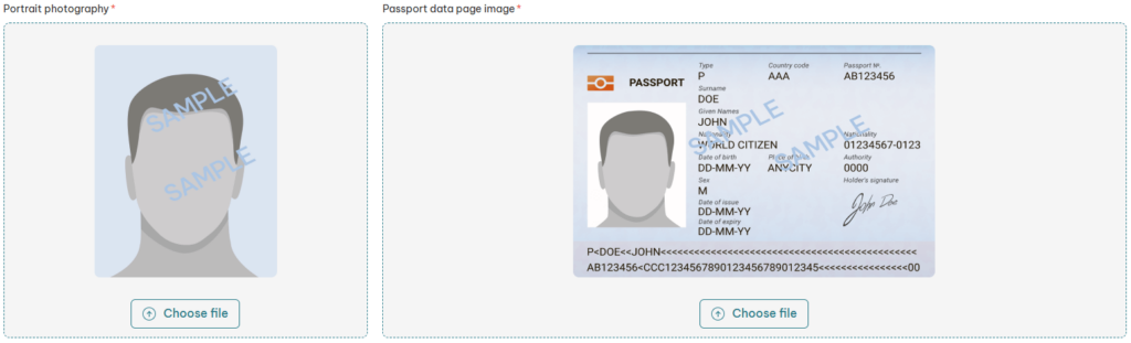 Passport Bio Page Photo